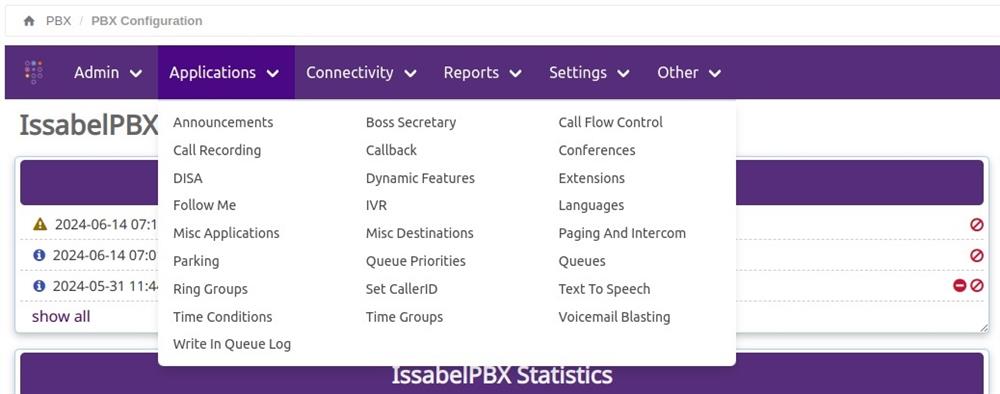 issabel 5 pbx configuration 2